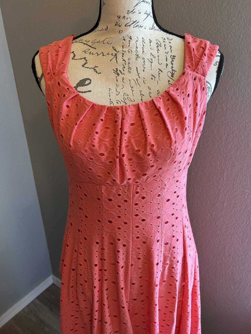 Vintage Maggie L Sz 10P Cute Sleeveless Dress - Picture 3 of 4